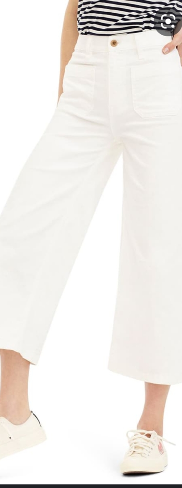 J Crew Point Sur Wide Leg Crop Pants